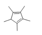 1,2,3,4,5-Pentamethylcyclopentadiene Structure