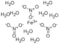 Ferric nitrate nonahydrate Structure Ferric nitrate nonahydrate Structure