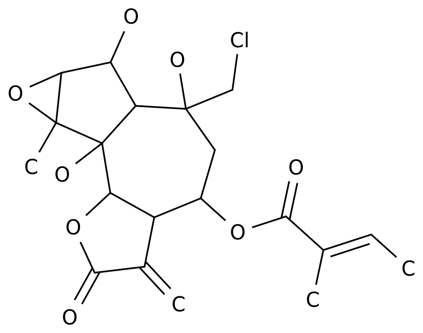 2-Бутеновая кислота, 2-метил-, (3aR,4R,6R,6aR,7S,7aR,8aR,8bR,8cS)-6-(chloromethyl)dodecahydro-6,7,8b-trihydroxy-8a-methyl-3-methylene-2-oxooxireno[2,3]azuleno[4,5-b]furan-4- сложный эфир ила, (2Z)- в Узбекистане
