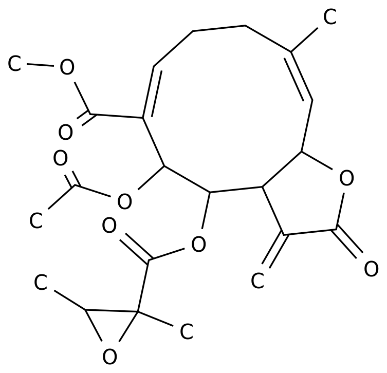 Метиловый (3aS,4S,5S,6E,10E,11aR)-5-(acetyloxy)-4-[[[(2R,3R)-2,3-dimethyl-2-oxiranyl]carbonyl]oxy]-2,3,3a,4,5,8,9,11a-octahydro-10-methyl-3-methylene-2-oxocyclodeca[b]furan-6-carboxylate в Узбекистане